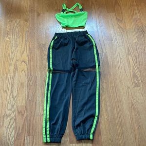 Cute shein outfit neon green